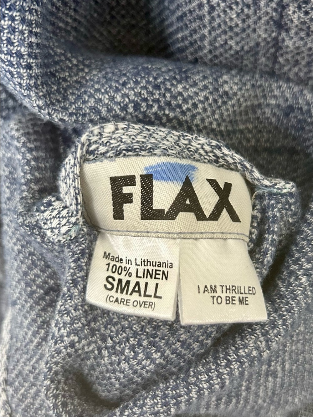 FLAX Vintage 90s Reversible Linen Blazer Cardigan S